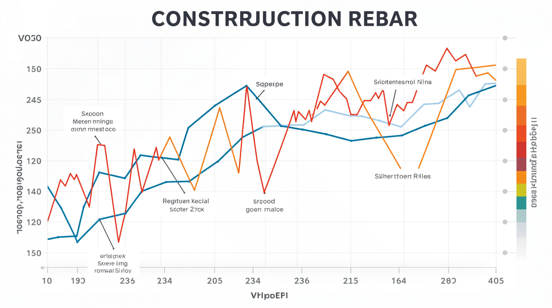2025년 10월 건축용 철근 가격 동향을 보여주는 인포그래픽 그래프