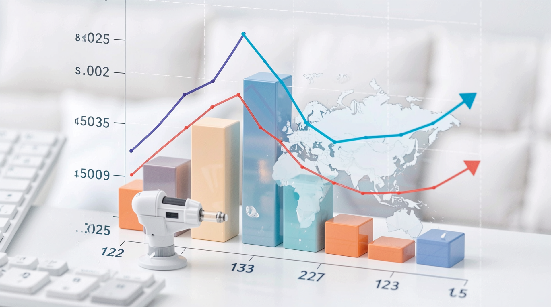 2025년 진공유리 시장 가격 동향 및 전망을 보여주는 차트와 그래프 이미지