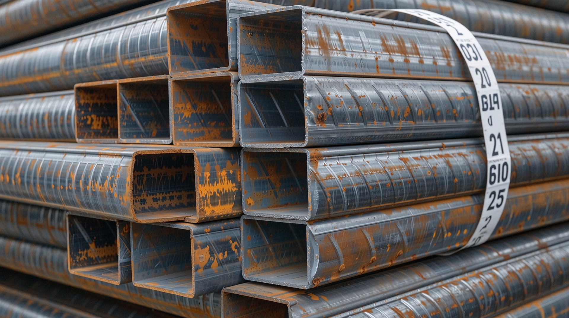 두꺼운 것과 얇은 아연각관을 비교하며 내구성과 가격 차이를 보여 주는 이미지