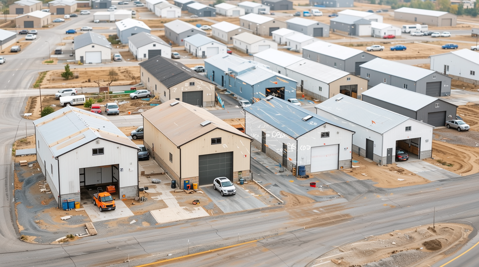 다양한 창고 크기 및 재질별 보수와 교체 사례 비교