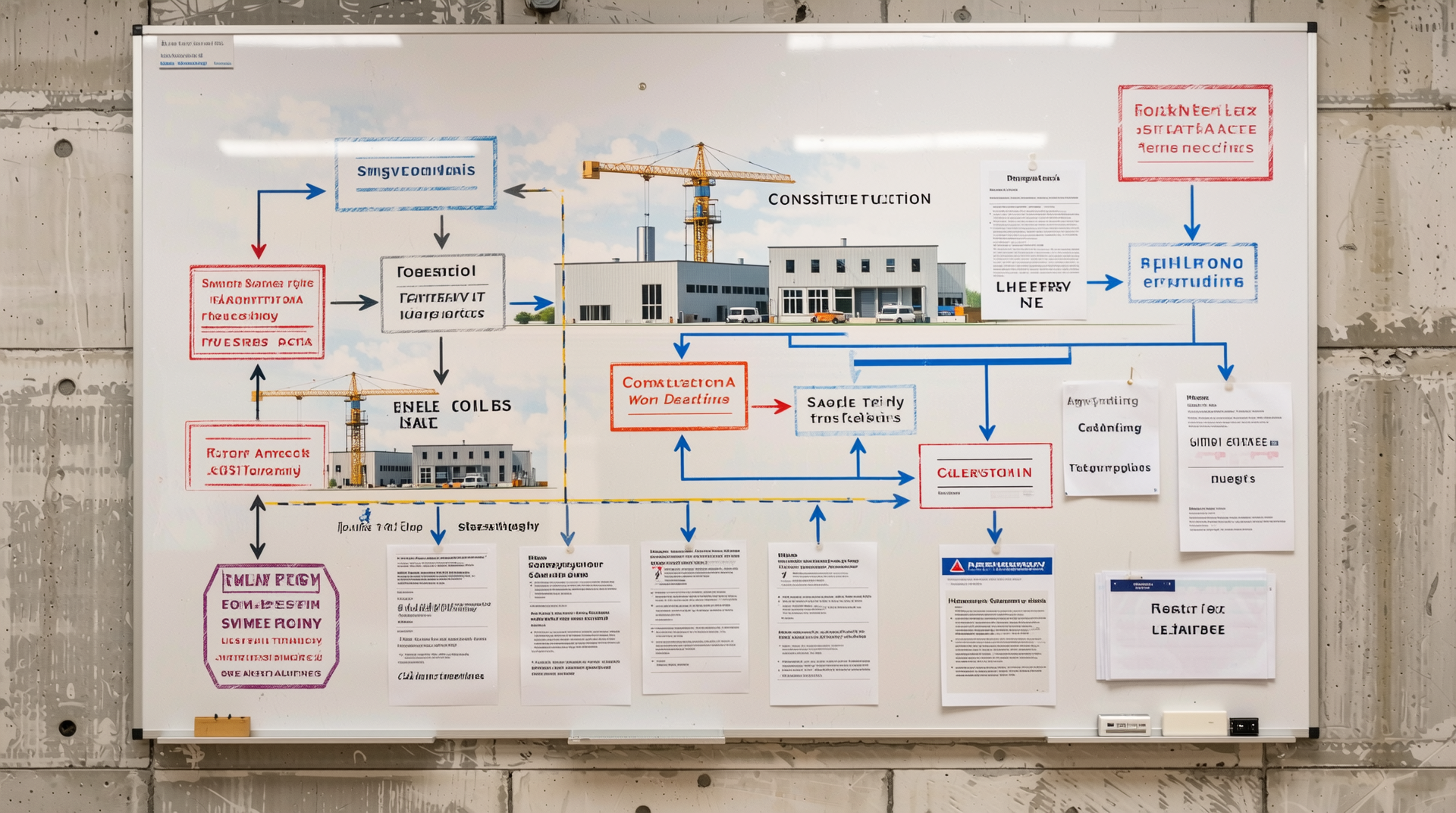 소규모 공장 건설 절차 및 허가 준비사항 순서도 이미지