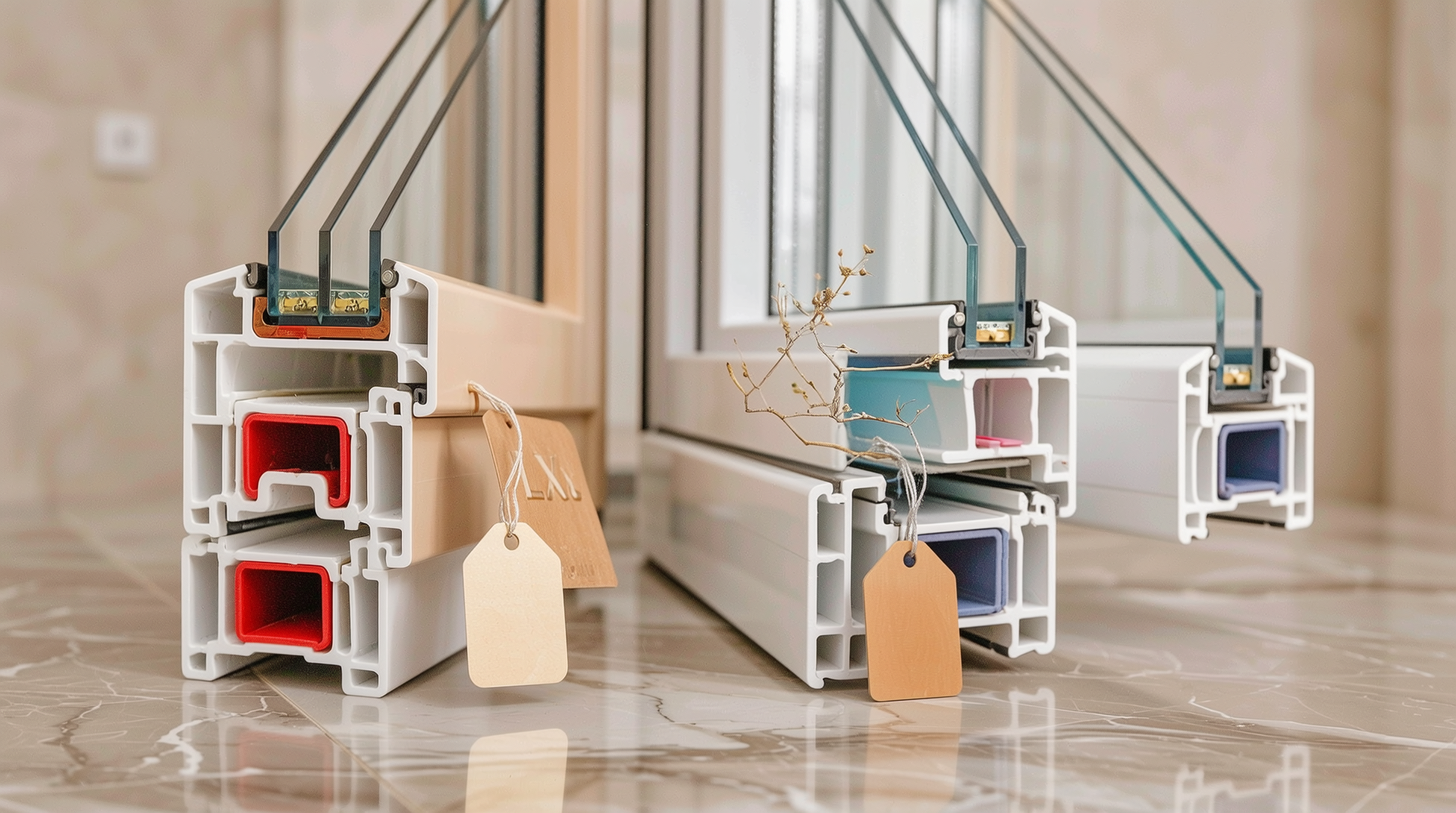 LX 창호 브랜드의 다양한 소재와 고급 디자인, 가격 범위 및 최고 수준 AS 서비스를 표현한 이미지