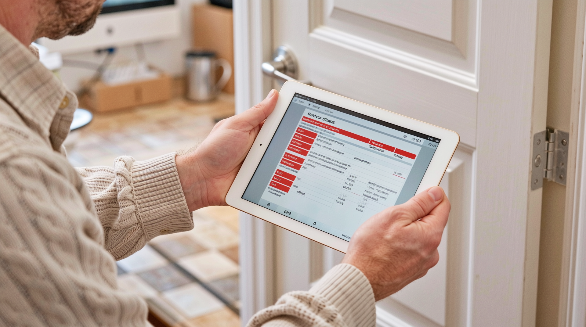 방화문 시공비용 견적 요청 방법을 준비하는 모습