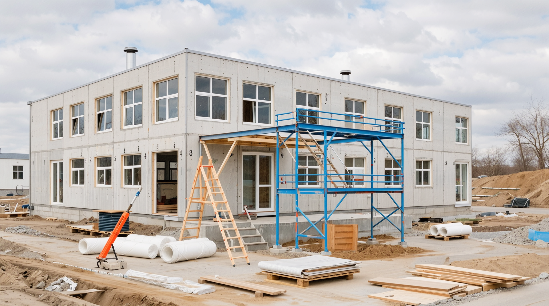 300㎡ 소규모 공장 건설 사례와 자재 사용 및 비용 설명 이미지