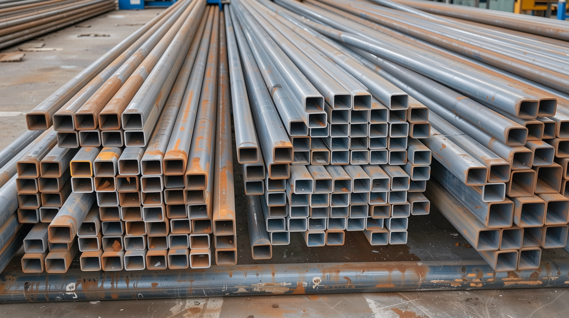 아연각관과 C형강의 형태와 용도 비교 이미지