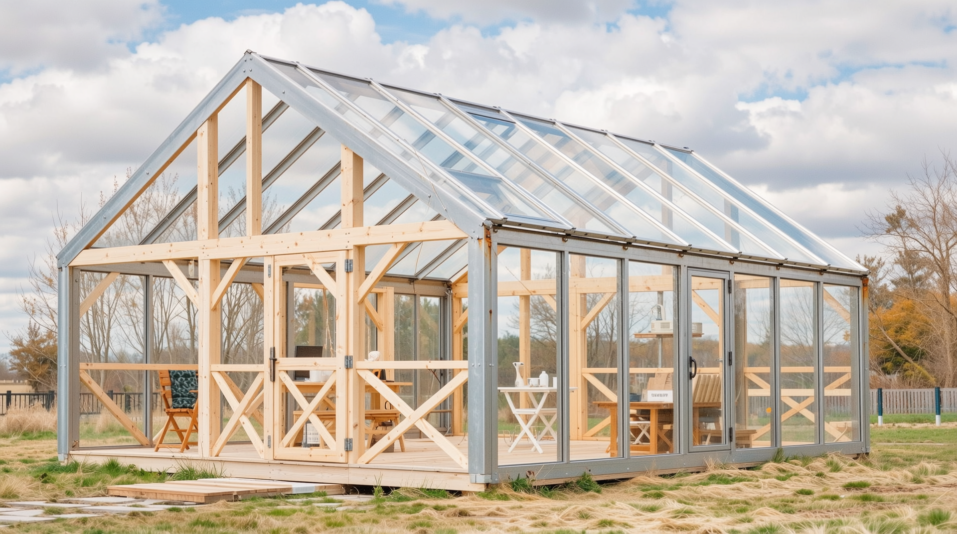 2025년 농막 골조 자재 세트 가격 비교 표와 제품 이미지들