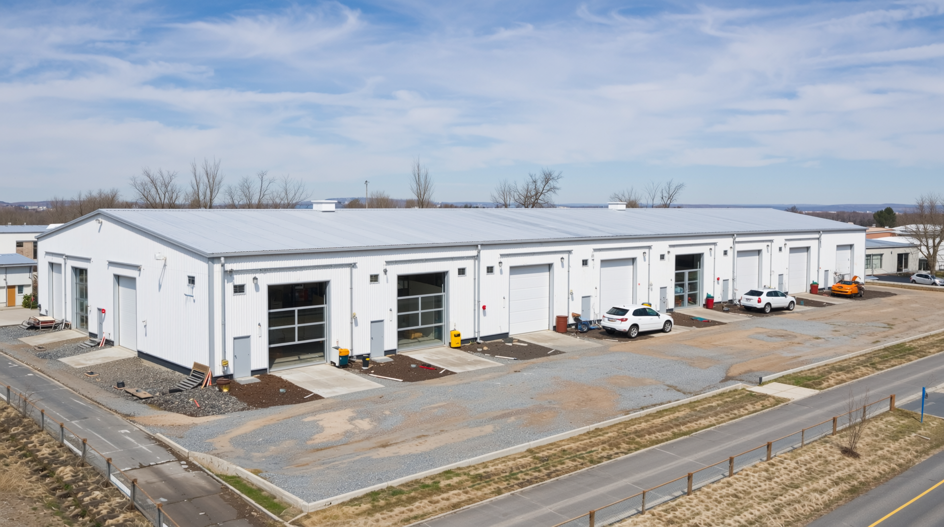 창고 지붕 교체 후 안전하고 신선한 지붕 모습