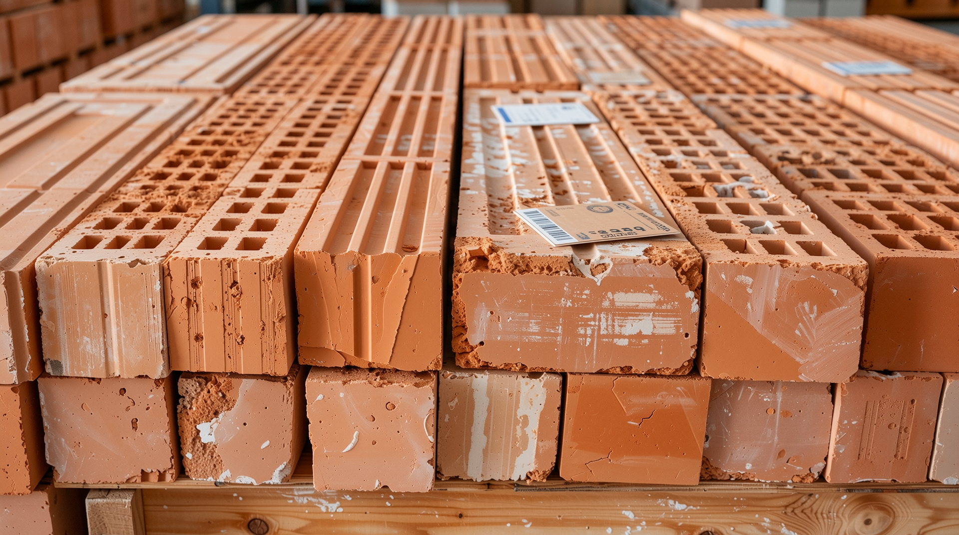 친환경적인 흙벽돌의 질감과 단가, 특징을 강조한 이미지