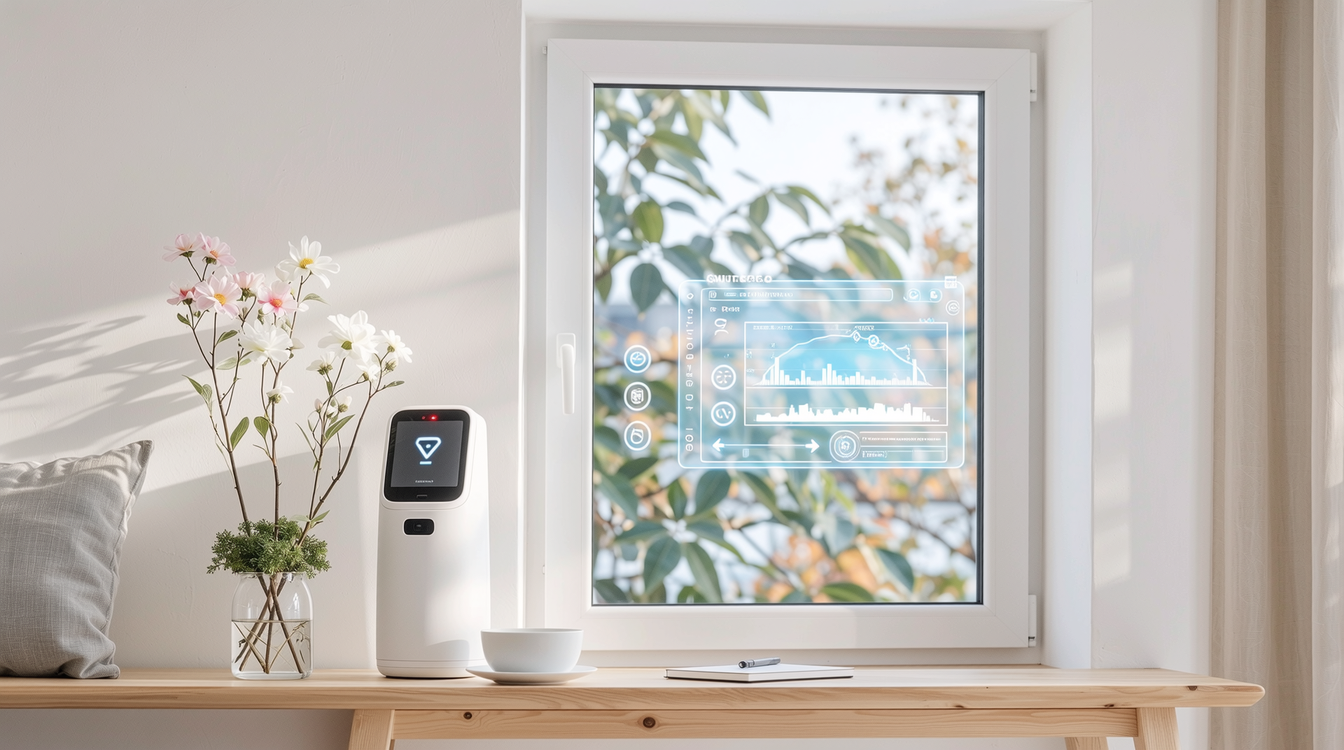 자동 개폐와 IoT 원격 제어, 미세먼지 감지 센서가 탑재된 미래형 스마트 창호