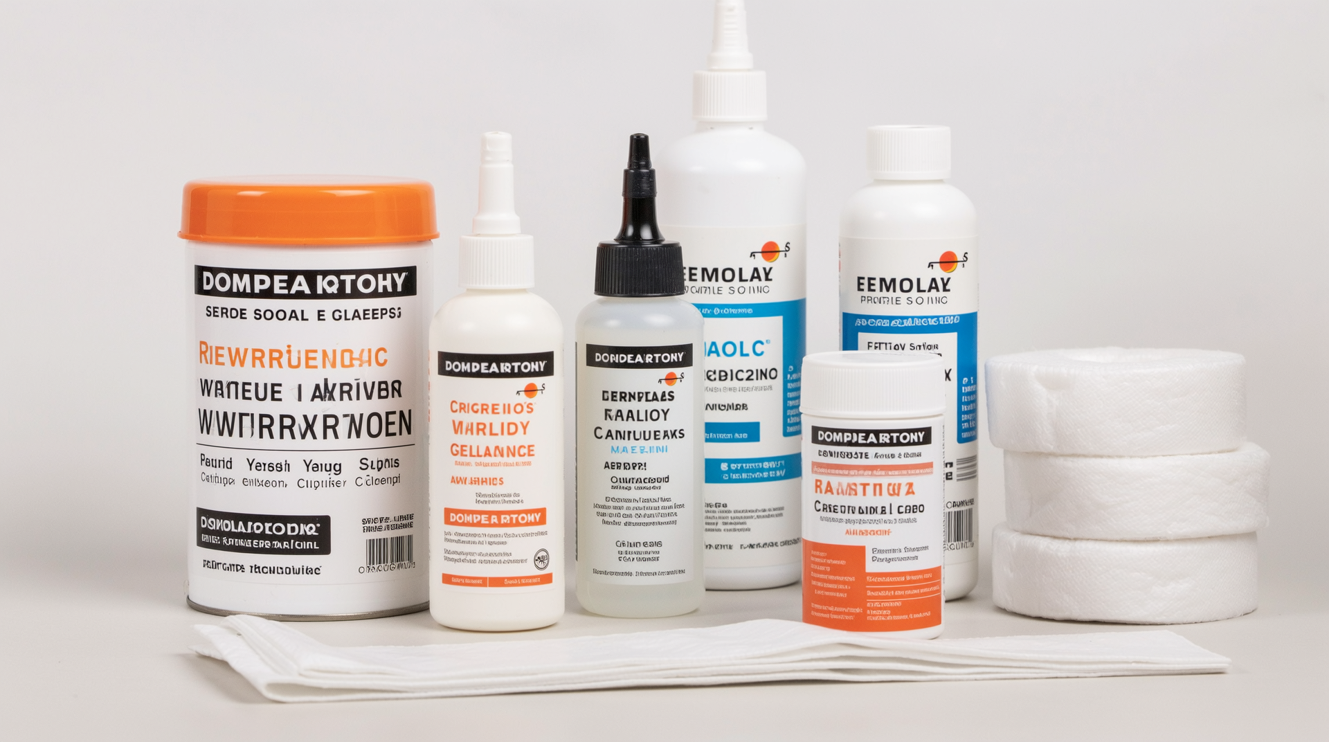 고품질 방수재 및 접착제, 실란트 제품의 전문적 배열 이미지