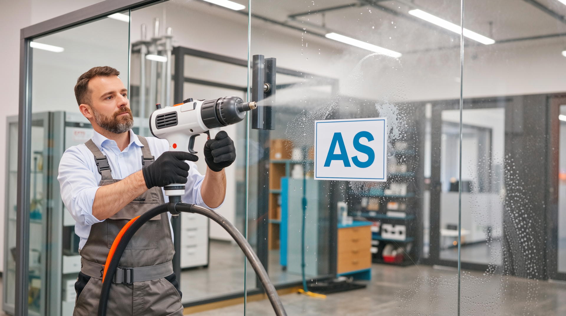 진공유리 구매 시 정품 인증과 시공 전문성을 확인하는 전문가 모습