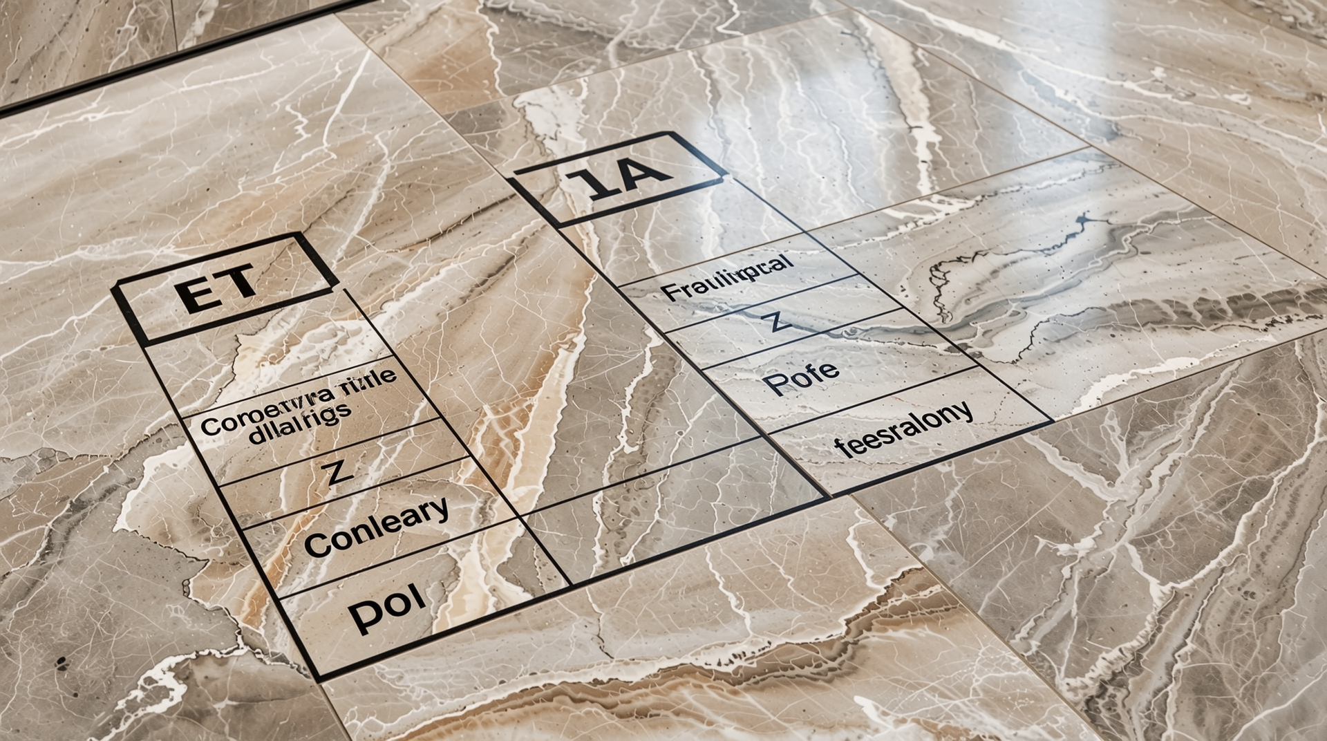 내구성, 친환경성, 예산, 시공 점검 항목이 포함된 상업 및 여가 공간 안전 바닥재 선택 체크리스트 그래픽
